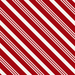 Classic Christmas Candy Cane Stripe Red