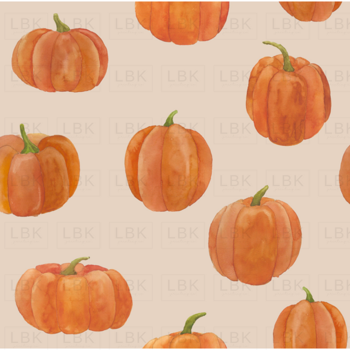 Classic Pumpkins On Cream