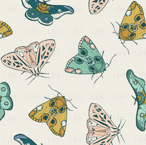 Colorful Moths Cream