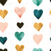 Colorful Watercolor Hearts