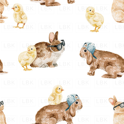 Cool Bunnies And Chicks