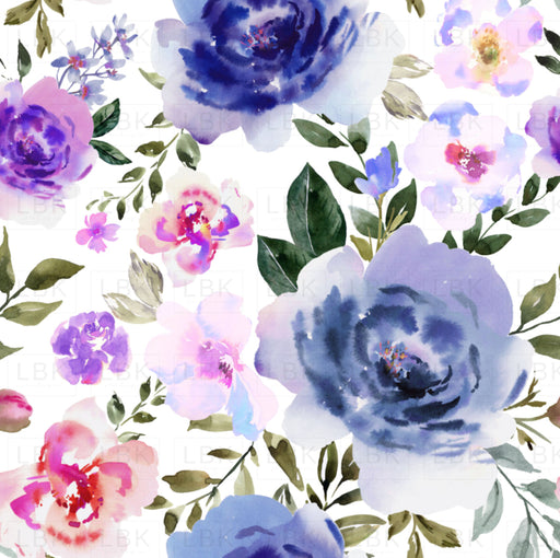Cosmic Love Galaxy Purple Watercolor Florals