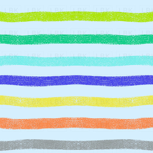 Crayon multi stripe light blue