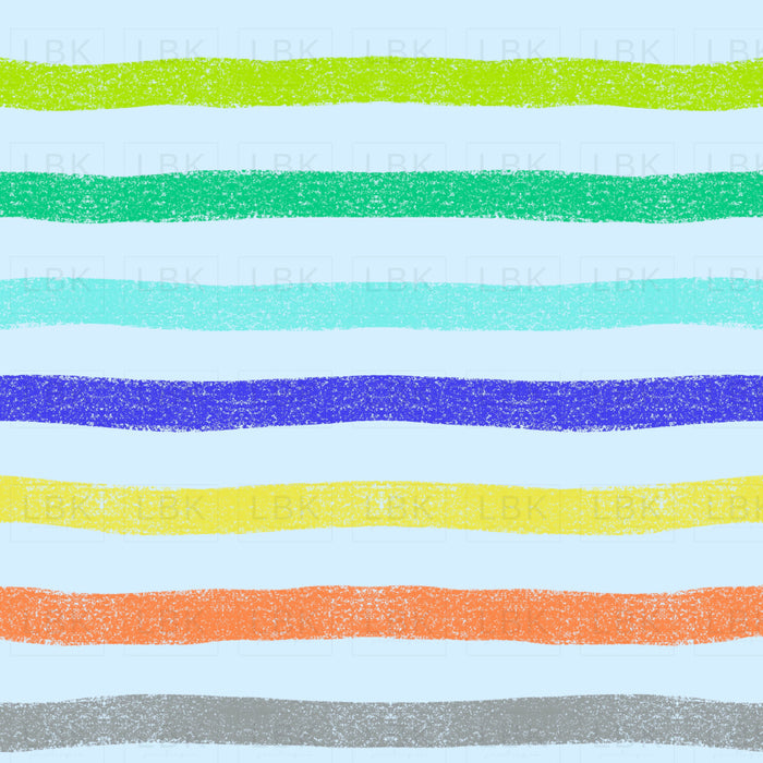 Crayon multi stripe light blue