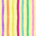Crayon multi stripe post it yellow