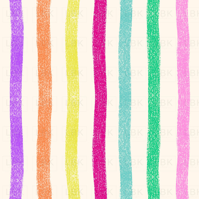 Crayon stripe multi pink