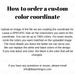 Custom Color Match Stripes Coordinate