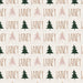 Custom Name Light Pink Christmas Fabric