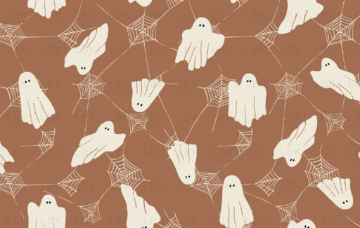 Cute Ghosts With Spiderwebs
