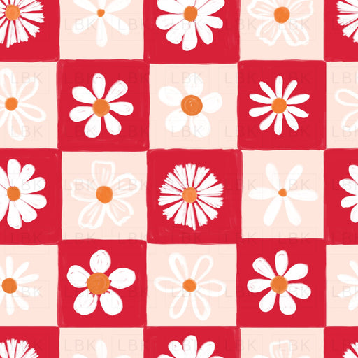 Daisies On Red