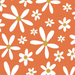 Daisies Retro Orange