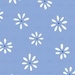 Daisies (White) On Blue