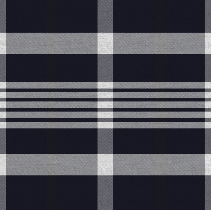 Dark Navy Plaid Stripes