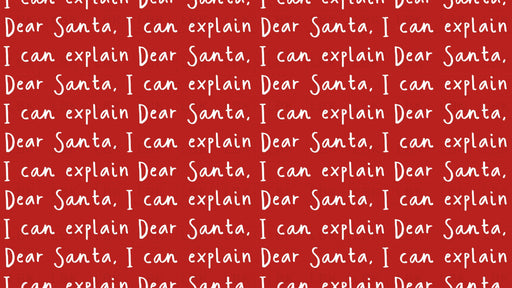 Dear Santa I Can Explain On Red