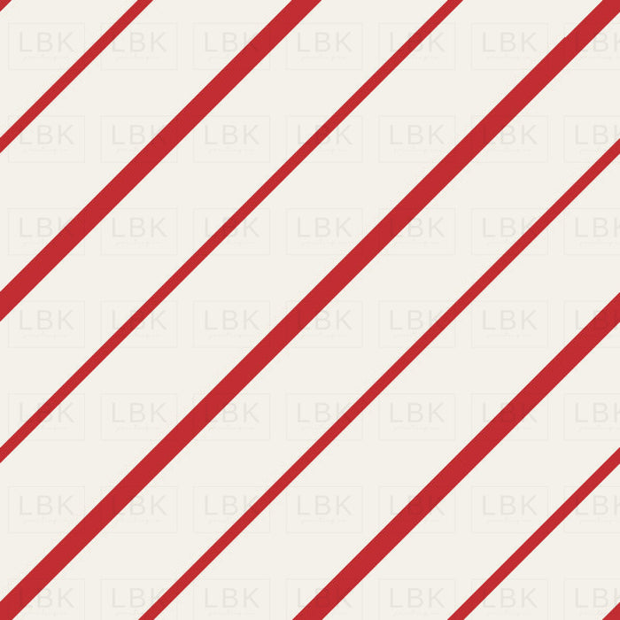 Diagonal Candy Stripes - Christmas Cane