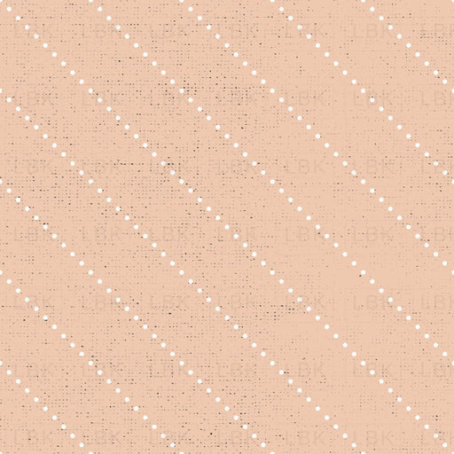 Diagonal Dotted Lines - Peach