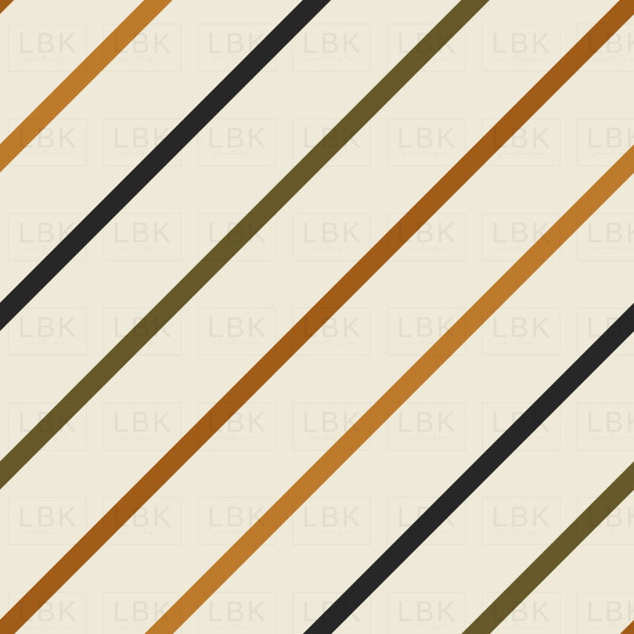 Diagonal Stripes With Orange And Olive