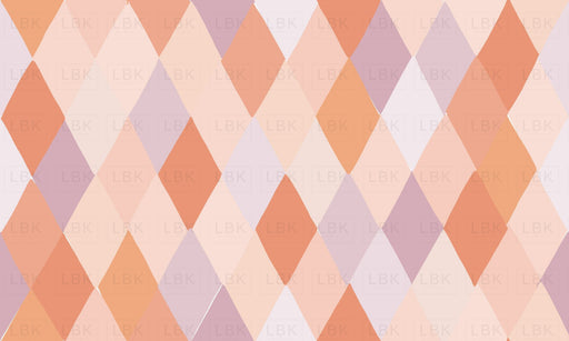 Diamond Wrapper In Papaya And Lilac