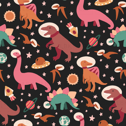 Dinosaur Astonauts_Pink