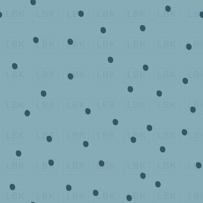 Dots in vintage denim blue