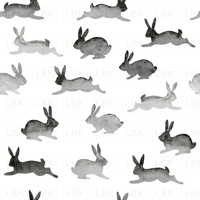 Easter Bunnies Silhouette