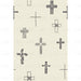 Easter Cross Gray Charcoal On Cream