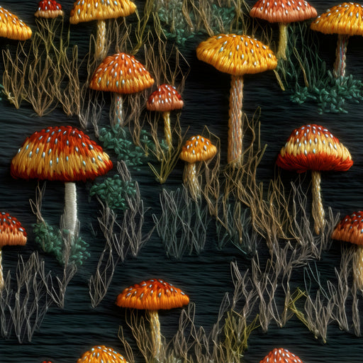 Embroidered Mushroom