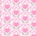 Engraved Hearts And Bows Light Pink