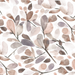 Faded Watercolor Leaves-Neutral Tan