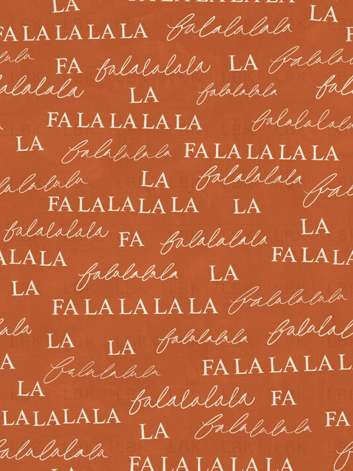 Falalala On Rust Red