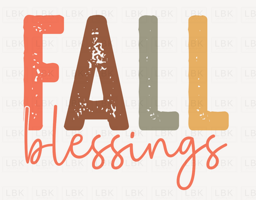 Fall Blessings - Distressed