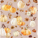 Fall Pumpkin Vintage Florals On Clam Shell