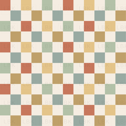 Festive Checker- Dusty Modern