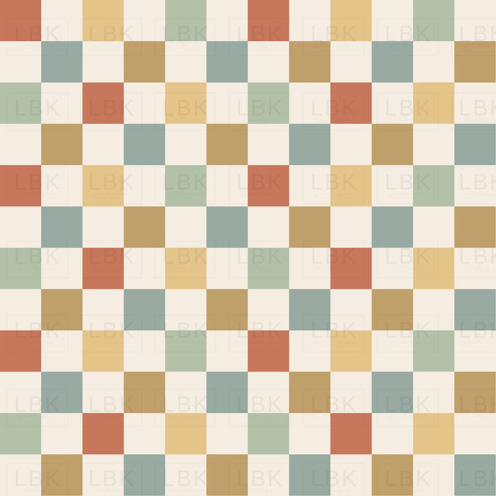 Festive Checker- Dusty Modern