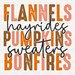 Flannel Hayrides Pumpkins Sweaters Bonfires