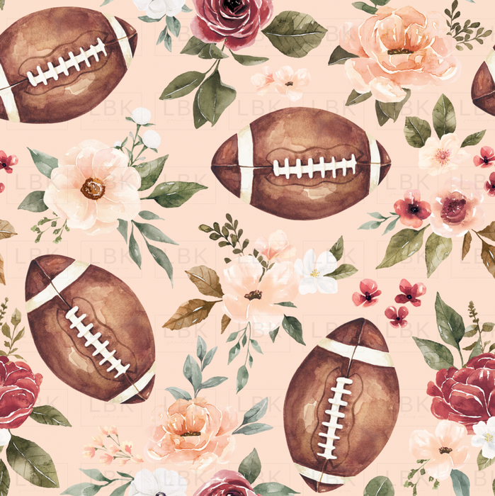 Floral Football Pink