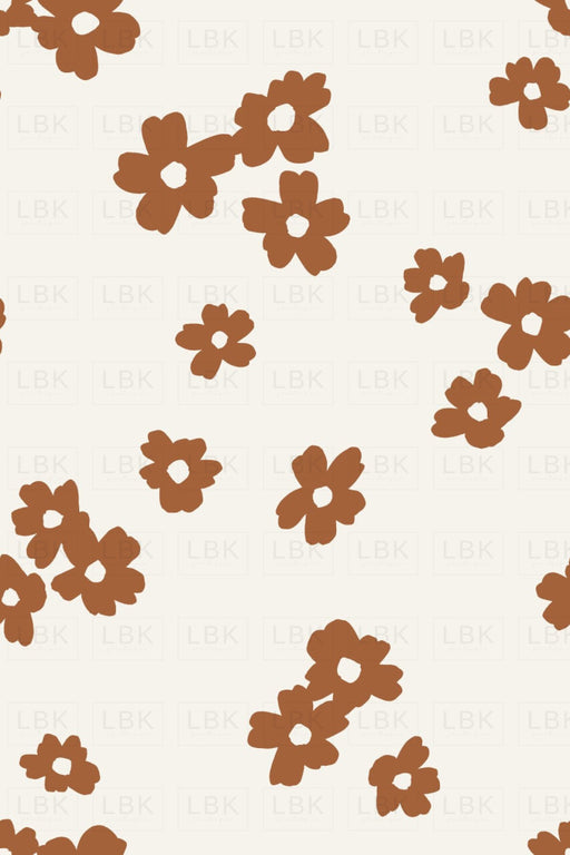 Floral In Cocoa Brown