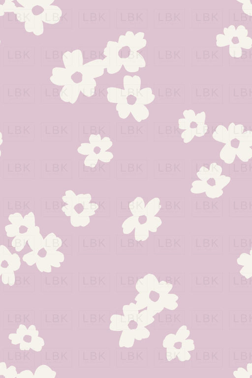 Floral On Pastel Lilac