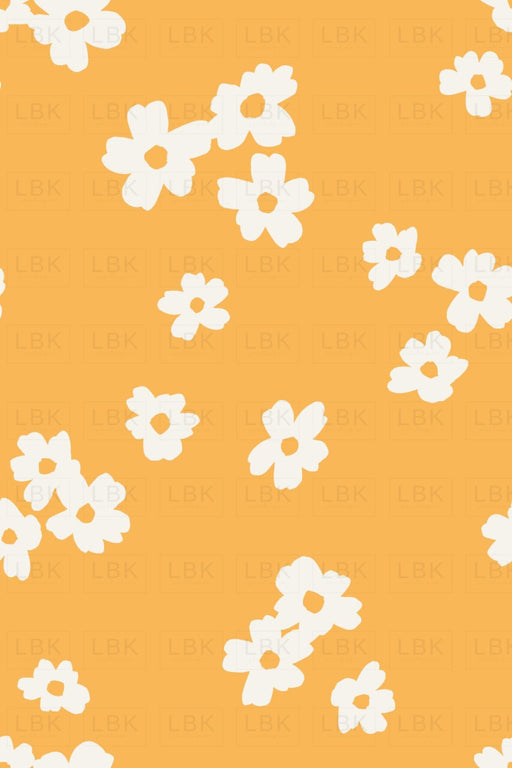 Floral On Yellow