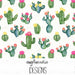 Flowering Cacti On Dots