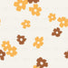 Flowers In Cocoa Brown And Amber Yellow