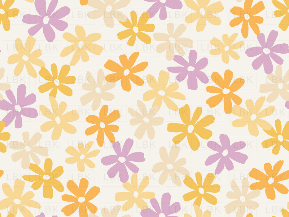 Flowers In Lavender And Yellow