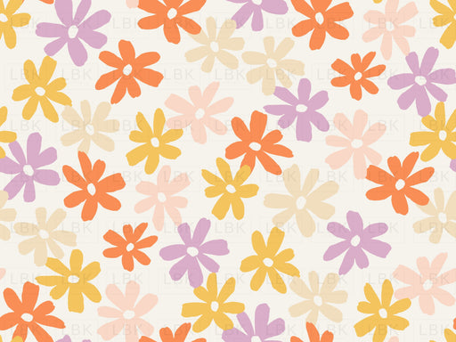 Flowers In Tangerine Canary Yellow Lavender And Pink Lemonade