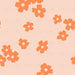 Flowers In Tangerine On Pink