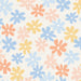 Flowers Pastel Blue Pink And Yelllow