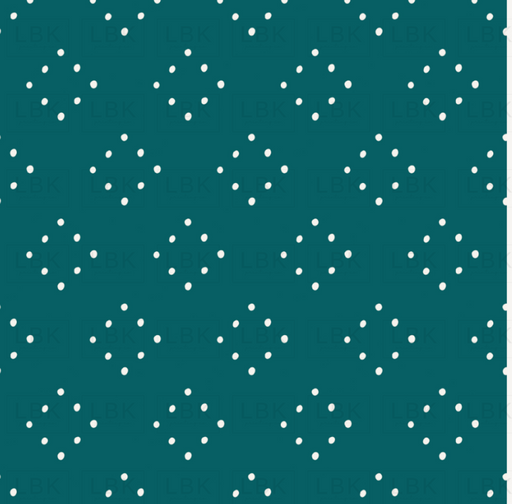 Forest And Cow Frost Dots Aqua