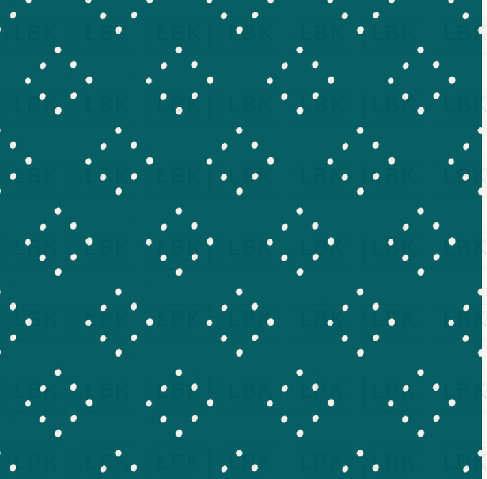 Forest And Cow Frost Dots Aqua