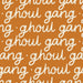 Ghoul Gang Halloween On Burnt Orange