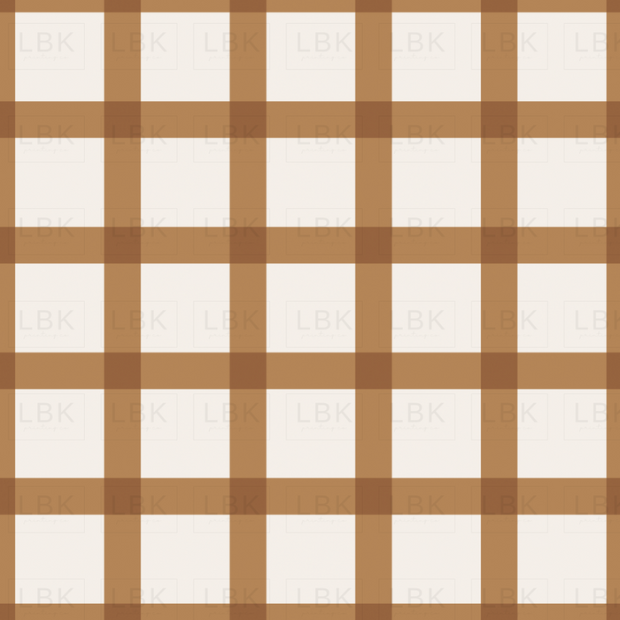 Gingham Caramel Cream