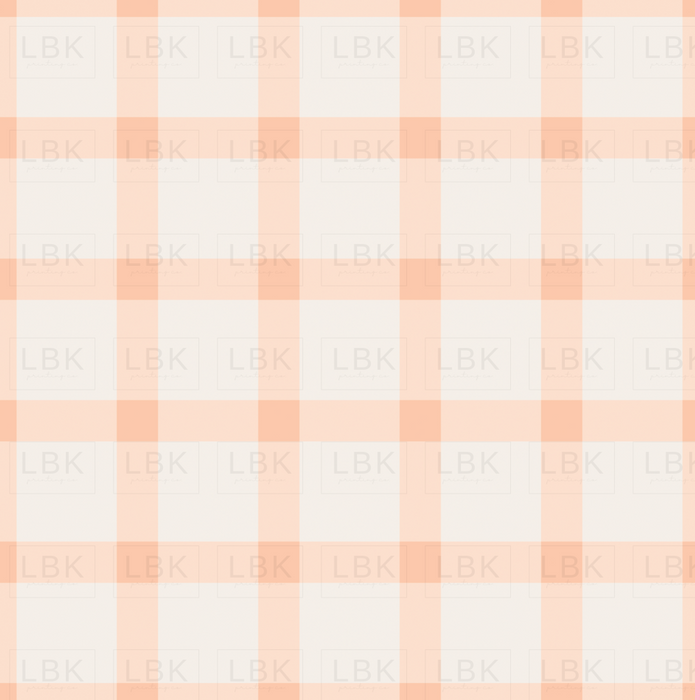 Gingham Pink Cream